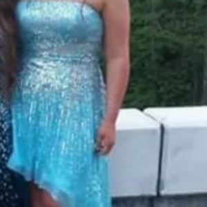 Sherri Hill high-low prom dress